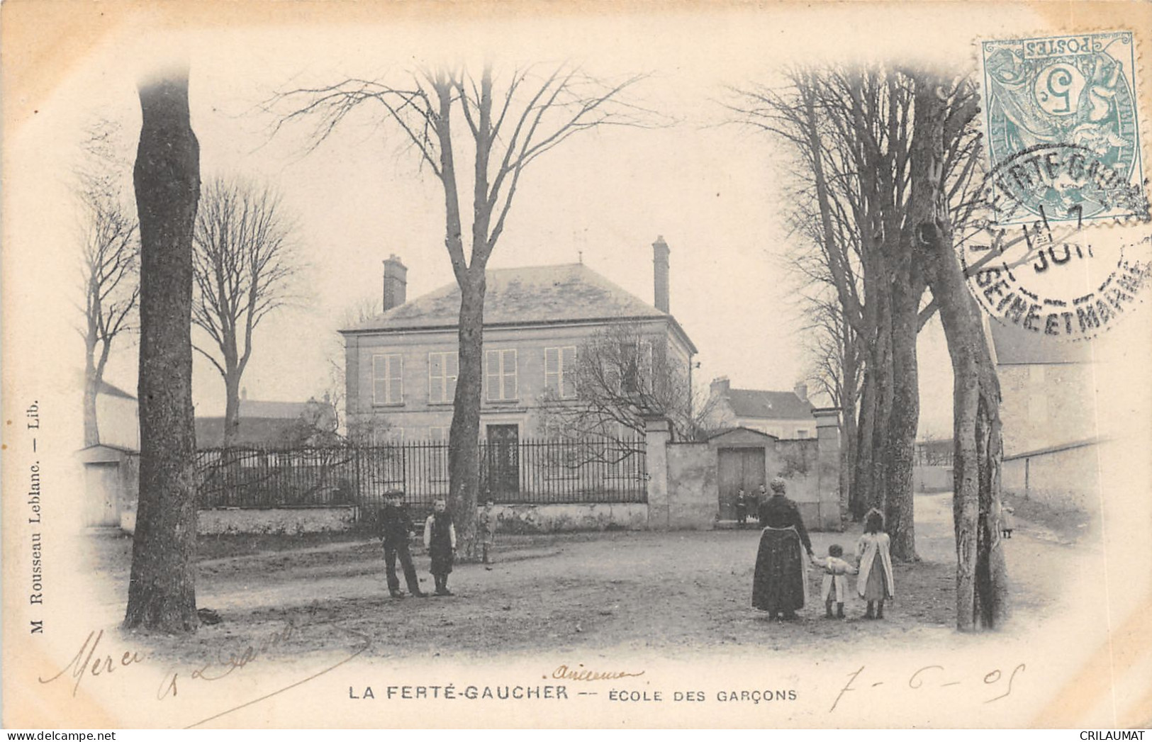 77-LA FERTE GAUCHER-ECOLE DES GARCONS-N 6008-D/0231 - La Ferte Gaucher