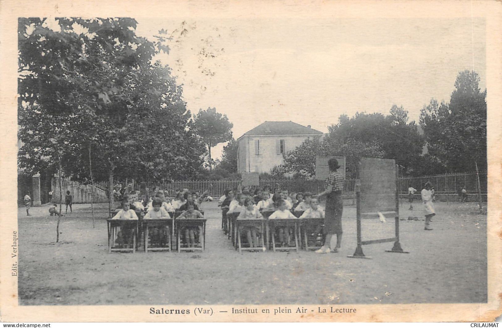 83-SALERNES-INSTITUT EN PLEIN AIR-LA LECTURE-N 6008-D/0233 - Salernes