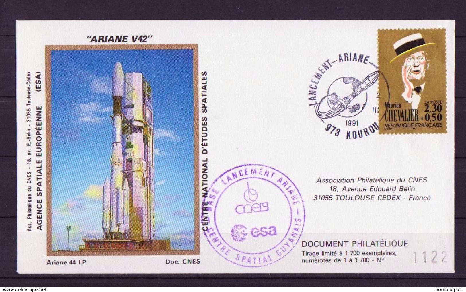 Espace 1991 03 03 - CNES - Ariane V42 - Lanceur - Europa