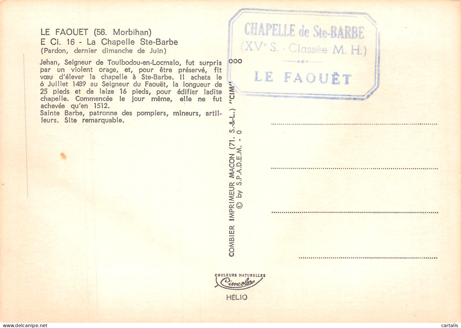 56-LE FAOUET-N°3744-B/0167 - Le Faouet