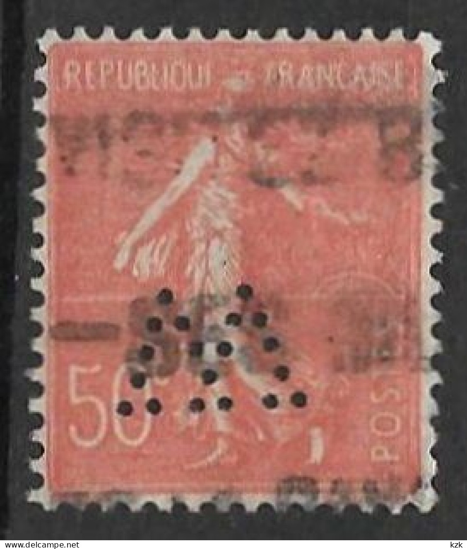 707	N°	199	Perforé	-	W 2	-	WORMS ET Cie - Used Stamps