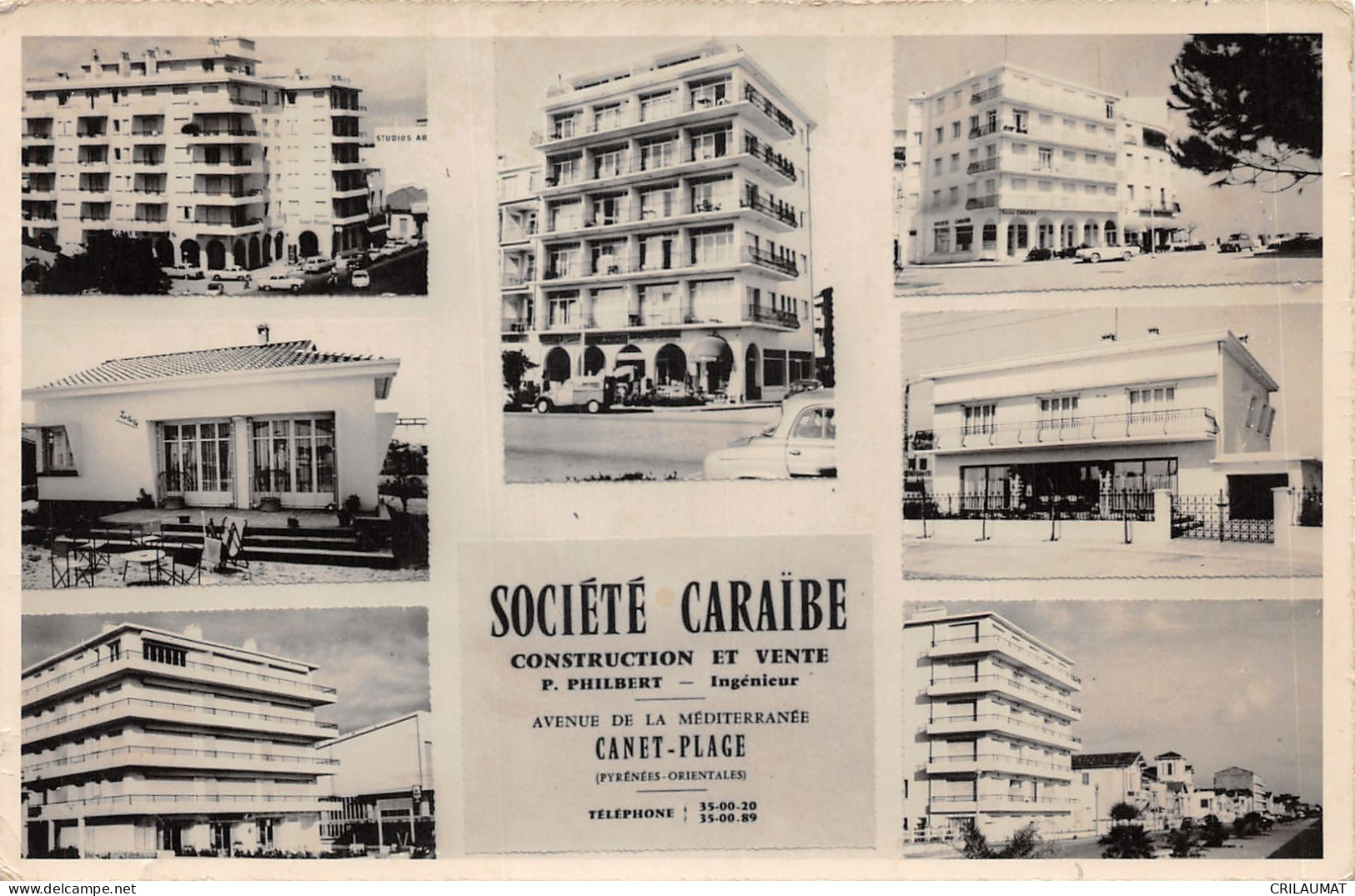 66-CANET PLAGE-SOCIETE CARAIBE-N 6008-F/0295 - Canet Plage