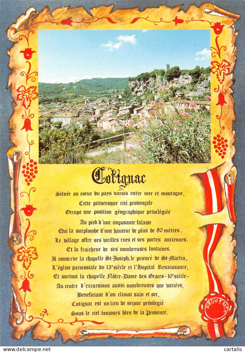 83-COTIGNAC-N°3745-D/0189 - Cotignac