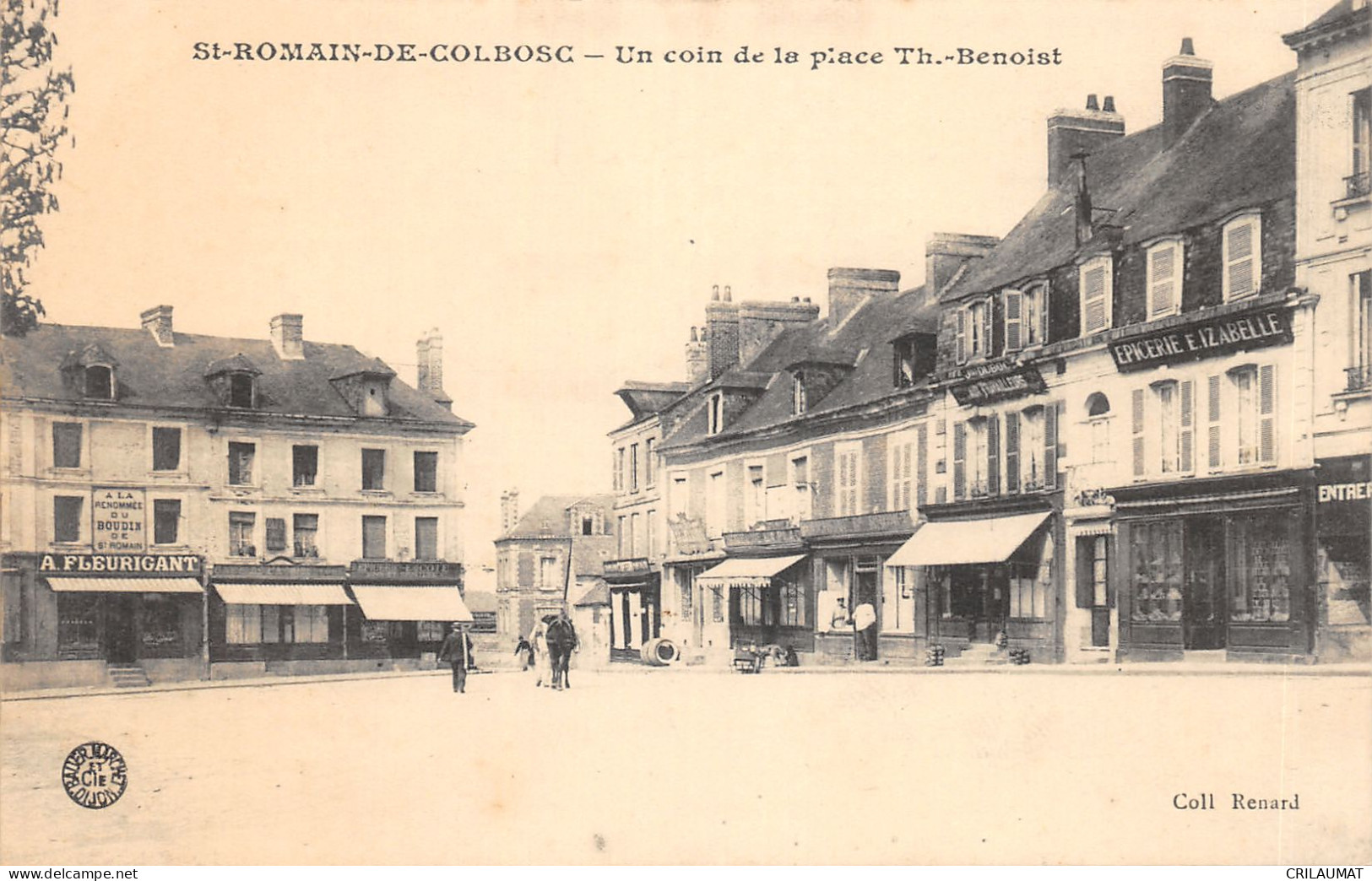 76-SAINT ROMAIN DE COLBOSC-PLACE TH BENOIST-N 6009-A/0153 - Saint Romain De Colbosc