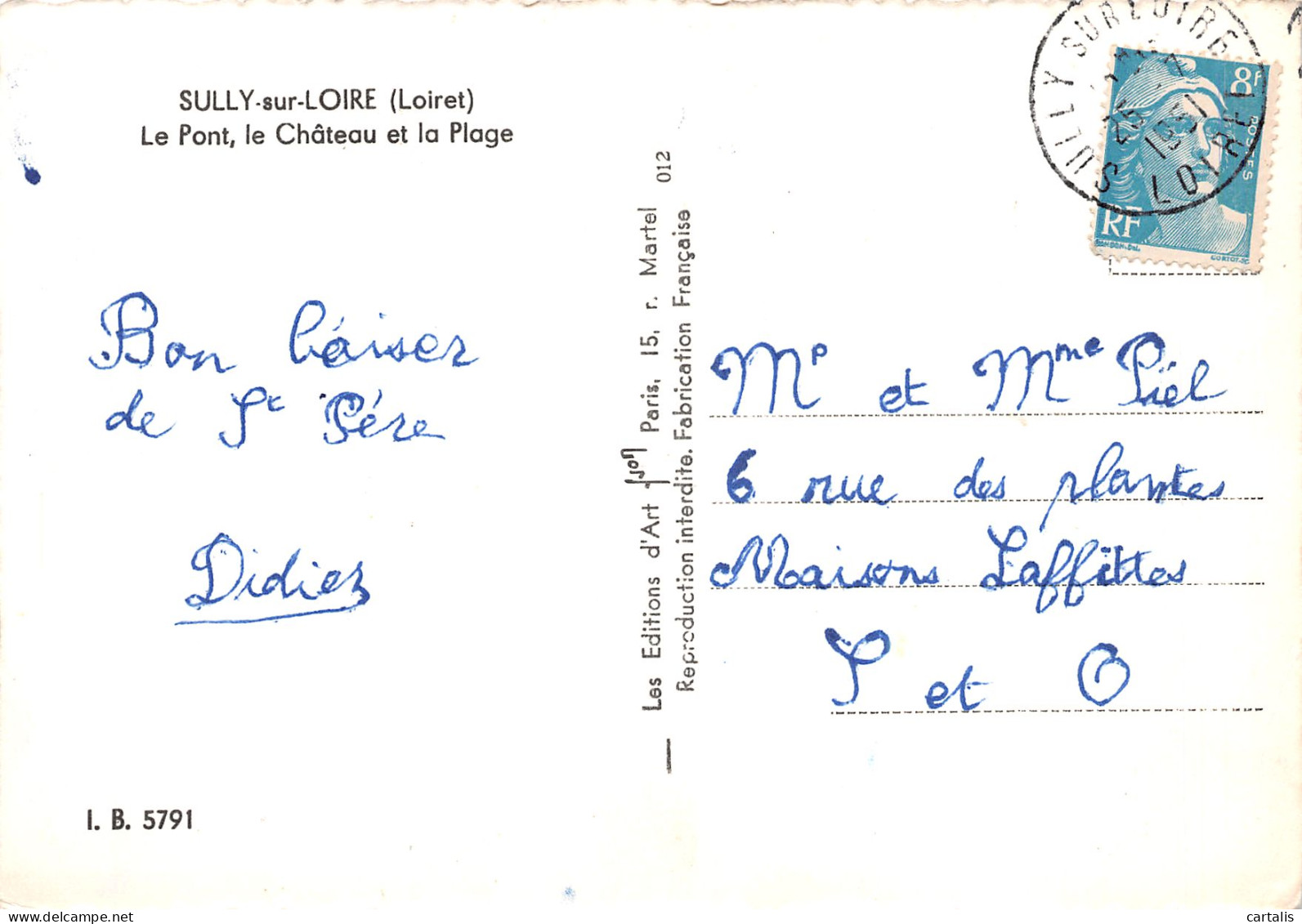 45-SULLY SUR LOIRE-N°3745-C/0209 - Sully Sur Loire