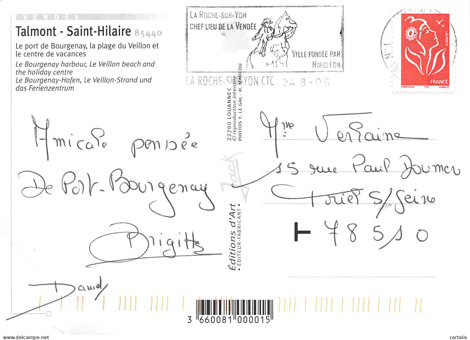 85-TALMONT SAINT HILAIRE-N°3745-C/0021 - Talmont Saint Hilaire