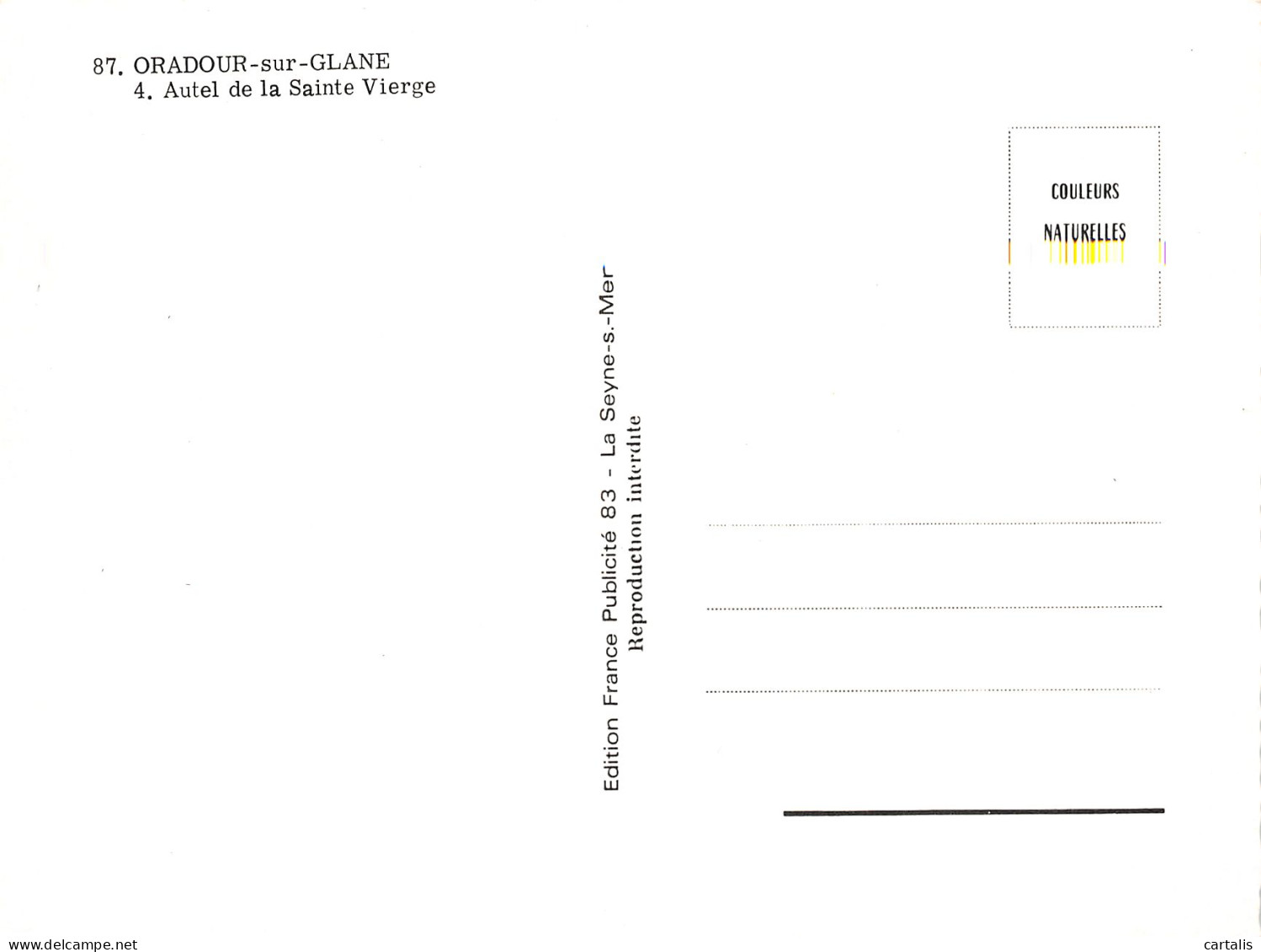 87-ORADOUR SUR GLANE-N°3745-B/0207 - Oradour Sur Glane