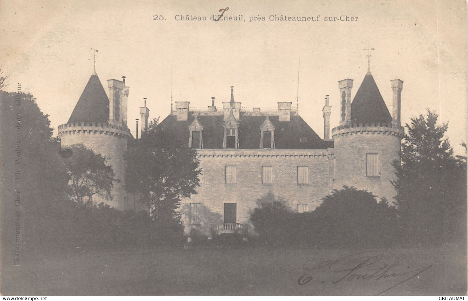 18-CHATEAUNEUF SUR CHER-CHATEAU D INEUIL-N 6009-E/0087 - Chateauneuf Sur Cher