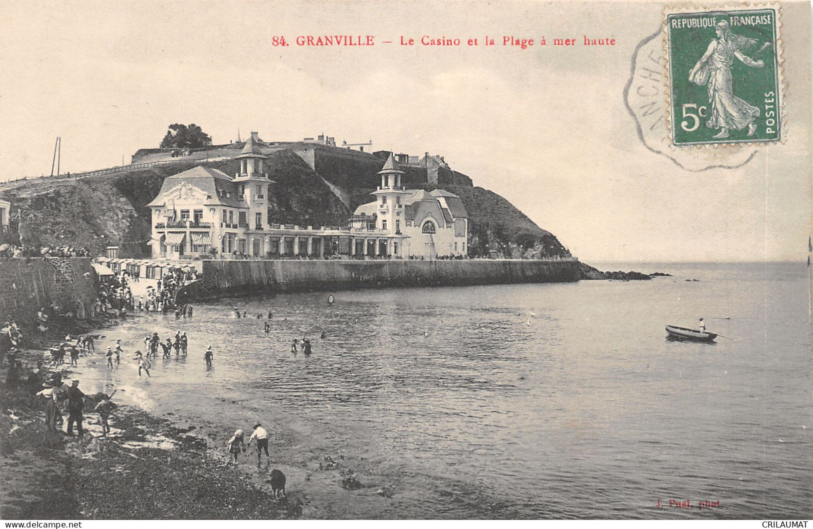 50-GRANVILLE-PLAGE A MER HAUTE-PECHE-N 6009-D/0193 - Granville