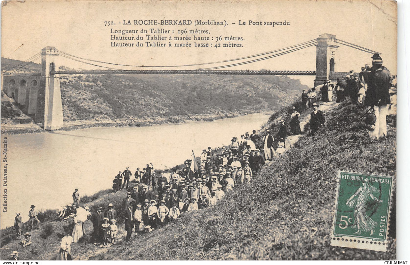 56-LA ROCHE BERNARD-LE PONT SUSPENDU-N 6009-G/0245 - La Roche-Bernard