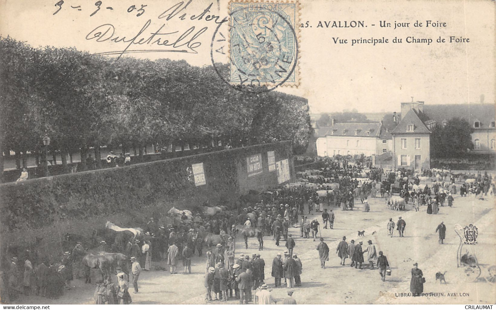 89-AVALLON-JOUR DE FOIRE-N 6009-G/0223 - Avallon