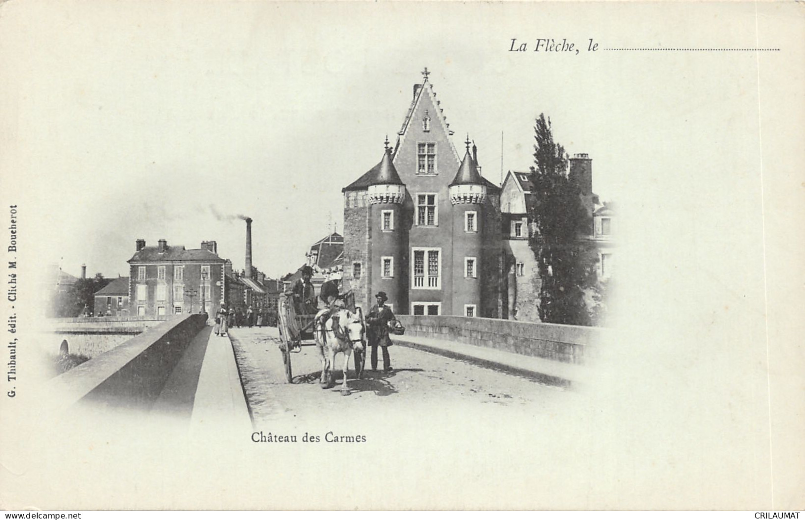 72-LA FLECHE-CHATEAU DES CARMES-ATTELAGE-N 6009-F/0359 - La Fleche