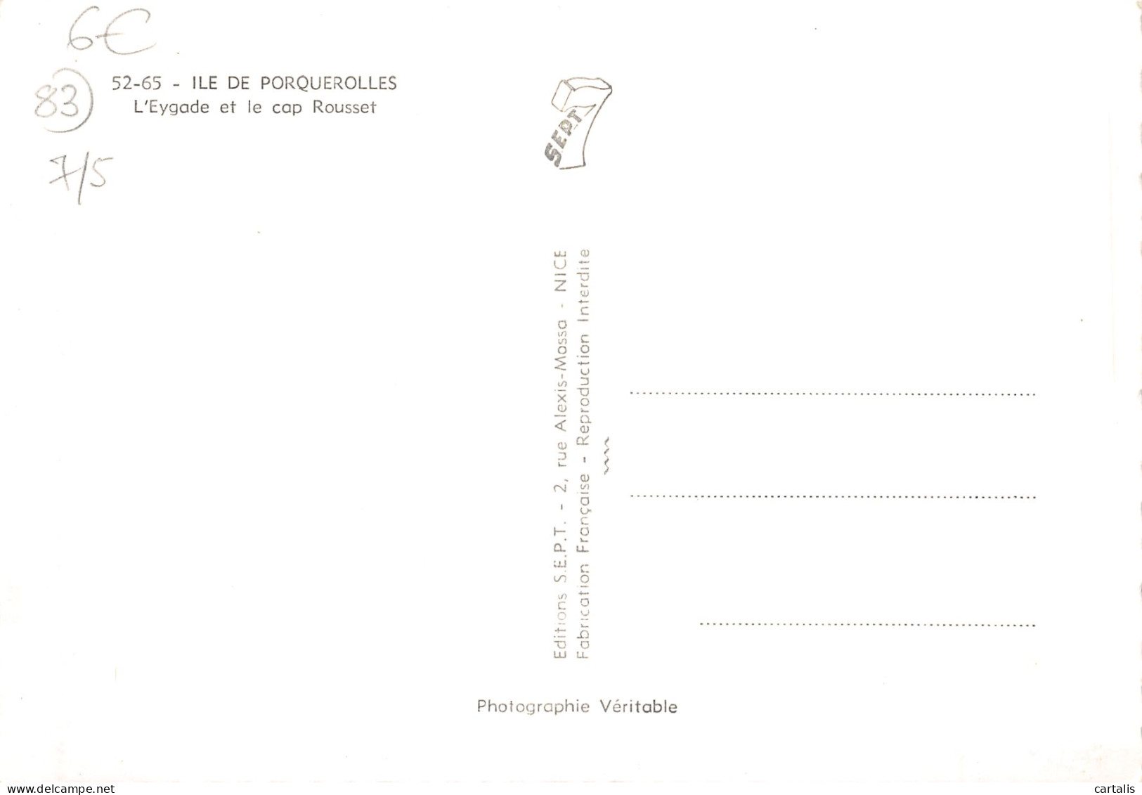 83-ILE DE PORQUEROLLES-N°3746-C/0289 - Porquerolles