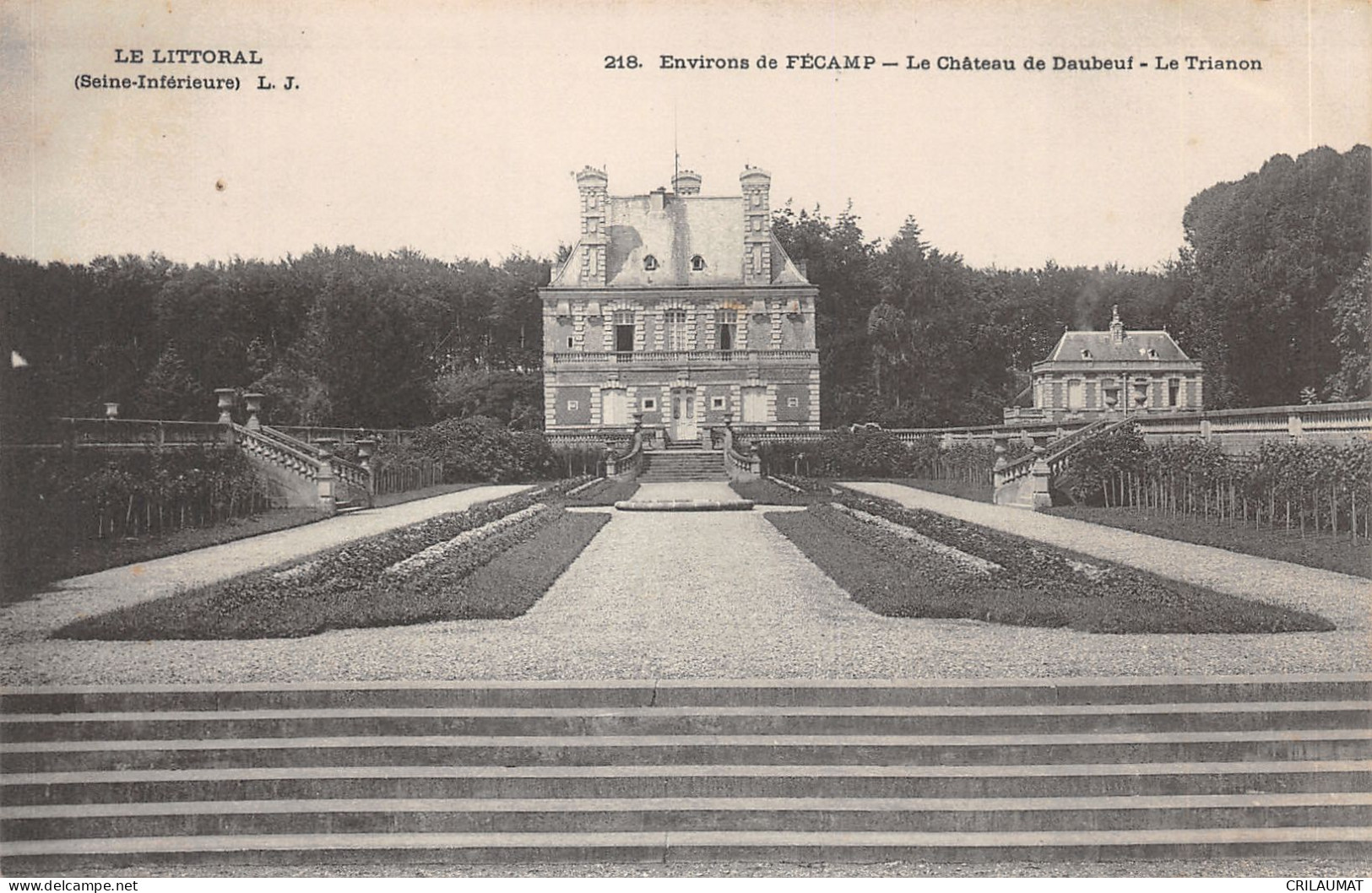 76-FECAMP-CHATEAU DE DAUBEUF-LE TRIANON-N 6010-C/0287 - Fécamp