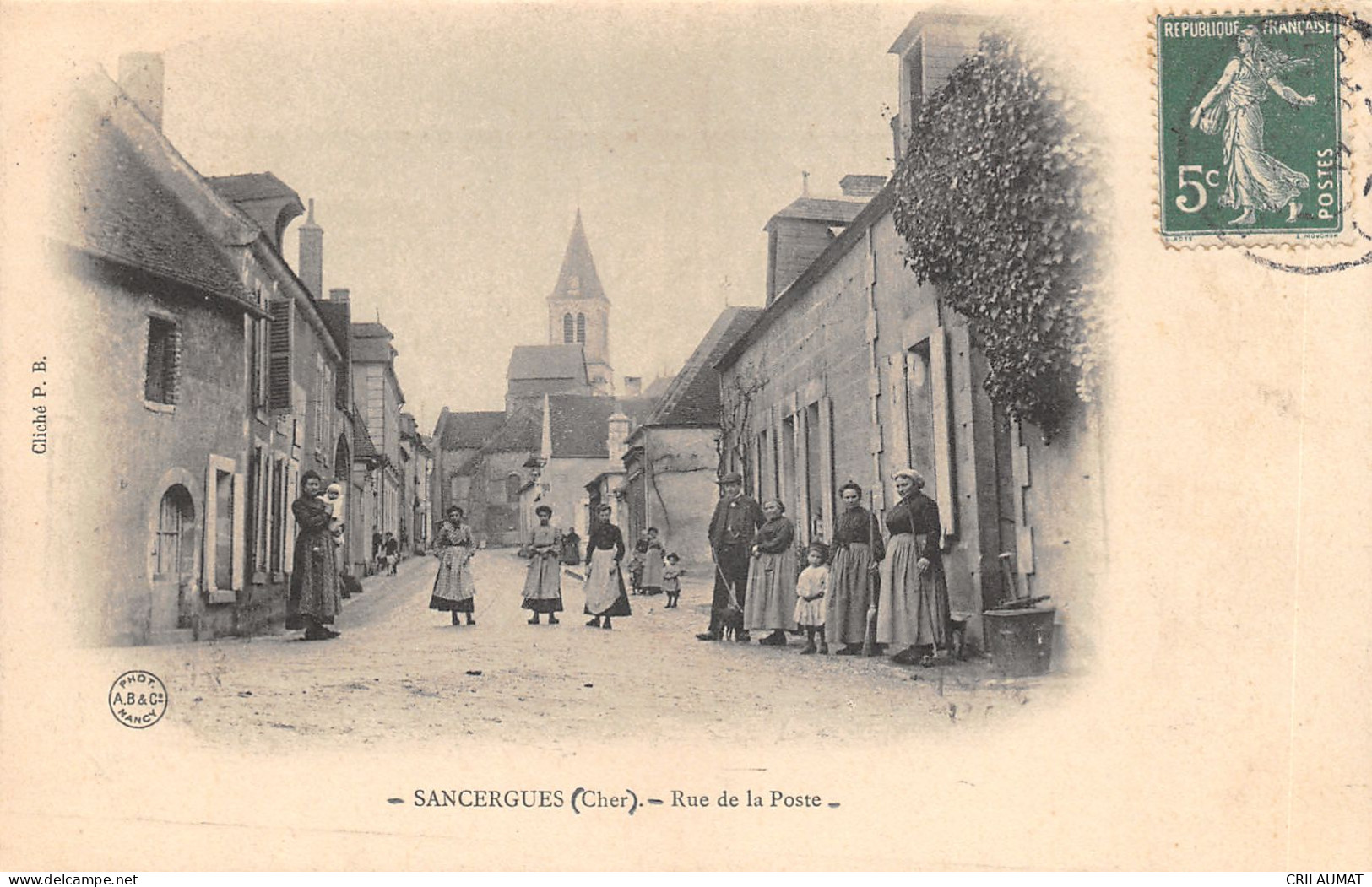 18-SANCERGUES-RUE DE LA POSTE-6011-N 6010-C/0027 - Sancergues