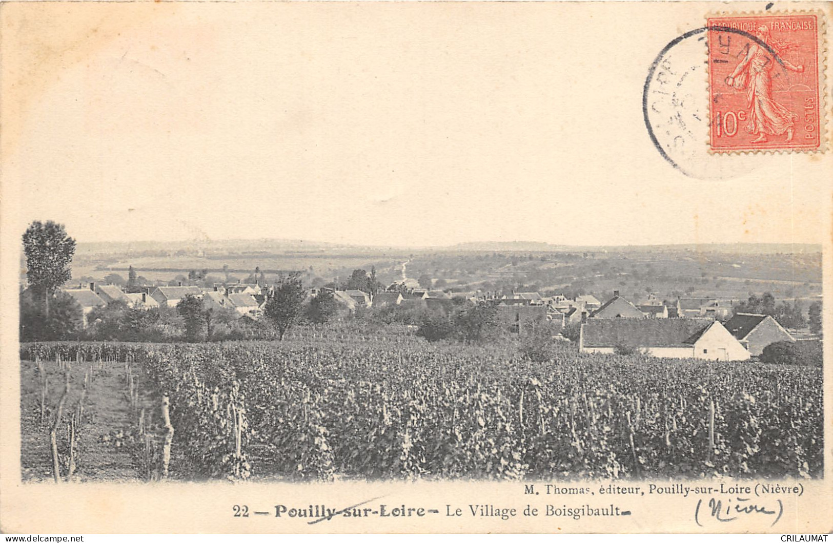 58-POUILLY SUR LOIRE-VILLAGE DE BOISGIBAULT-N 6010-B/0351 - Pouilly Sur Loire