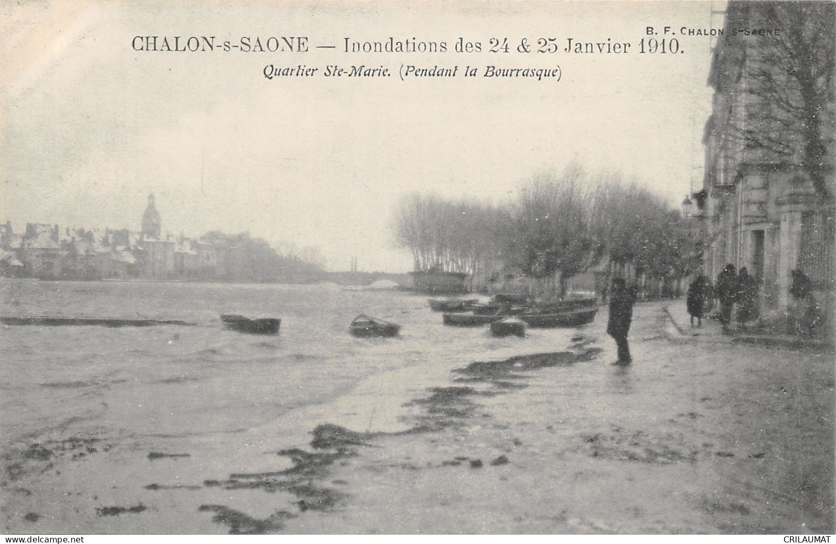 71-CHALON SUR SAONE-INONDATION 1910-QUARTIER SAINTE MARIE-N 6010-B/0063 - Chalon Sur Saone