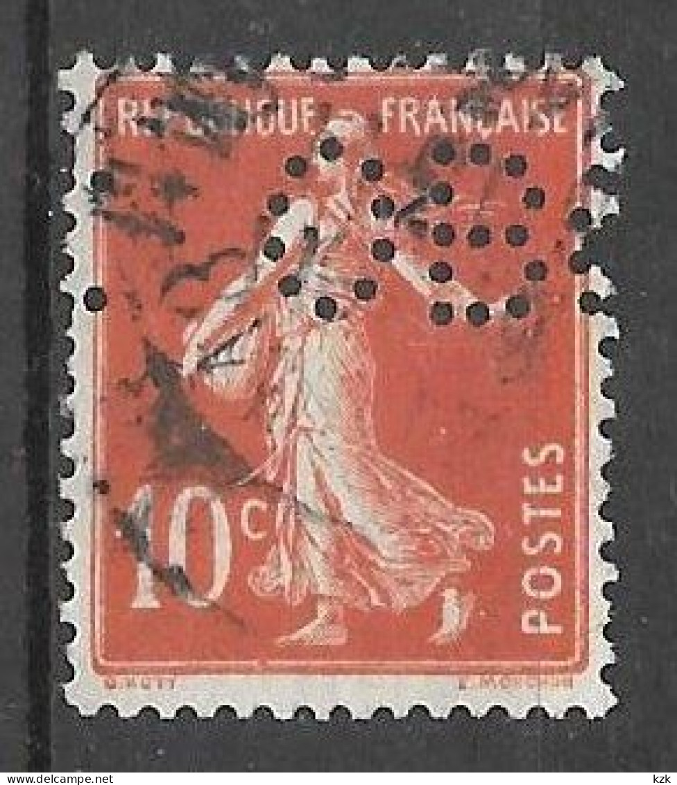 719	N°	138	Perforé	-	OBC 7	-	OROSOI BACK   UNION F. PERSANNE - Used Stamps
