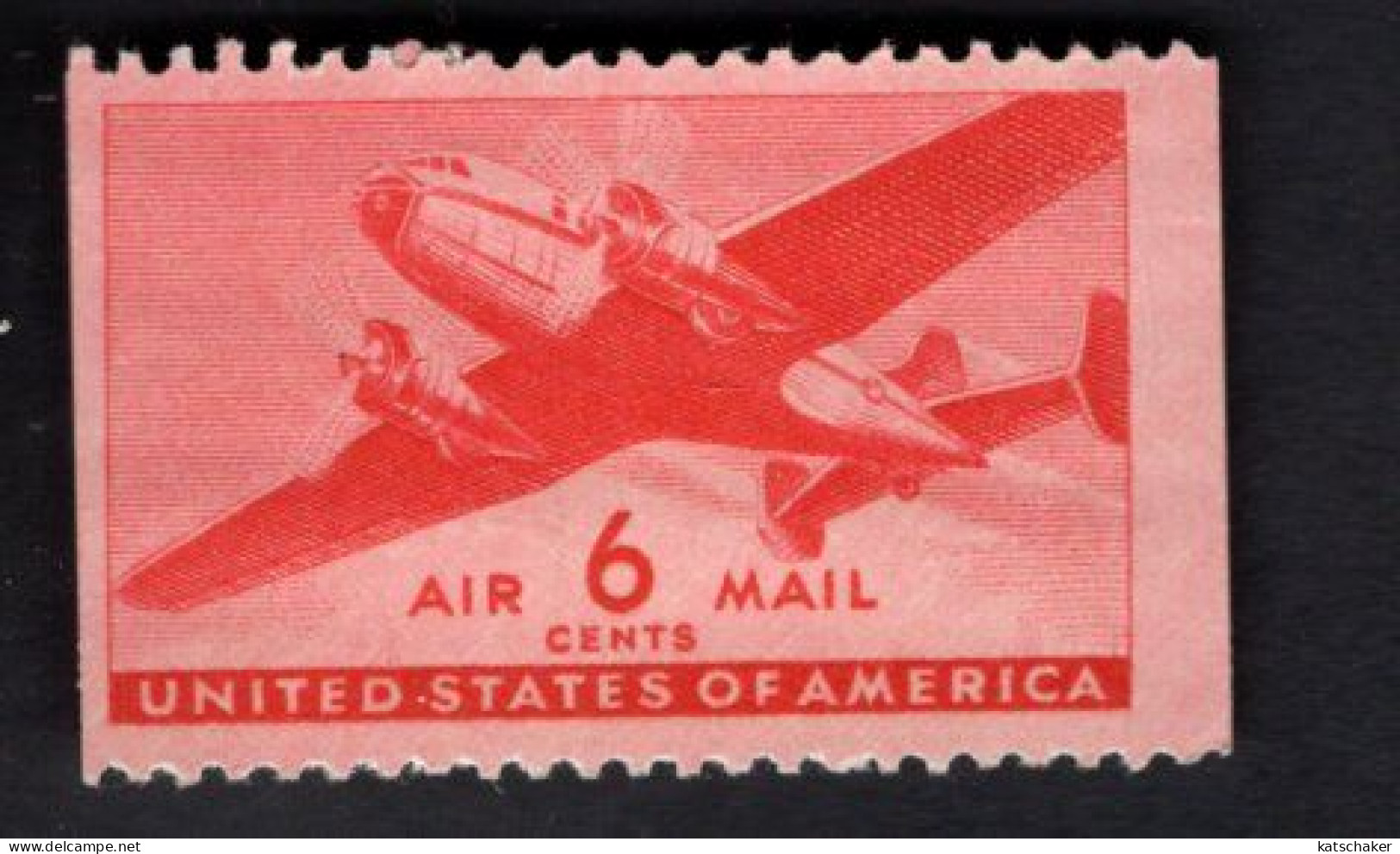 2010281369 1941 SCOTT C25a (XX) POSTFRIS MINT NEVER HINGED - TWIN MOTORED TRANSPORT PLANE BOOKLET STAMP - 2b. 1941-1960 Neufs