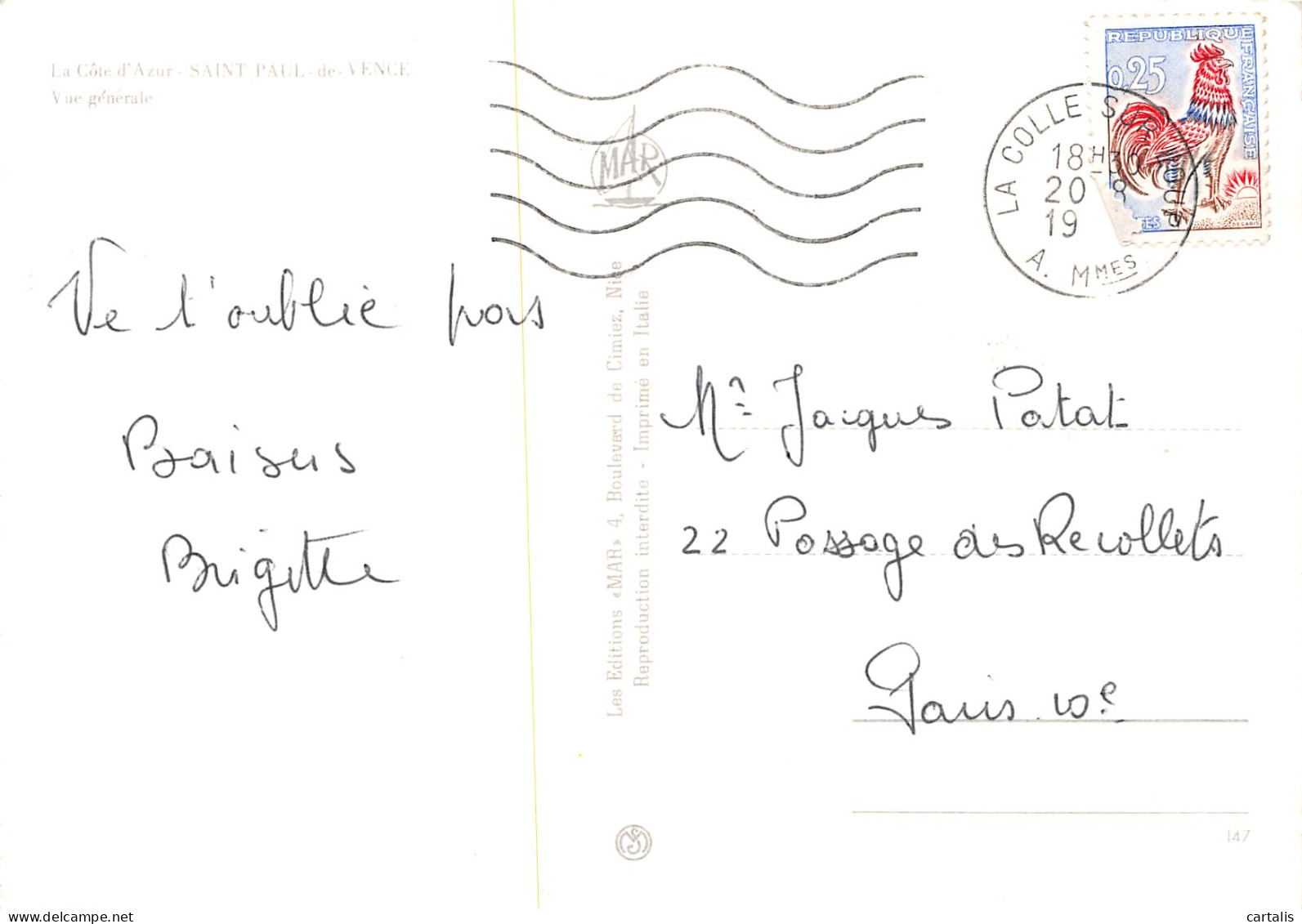 06-SAINT PAUL DE VENCE-N°3747-A/0279 - Saint-Paul