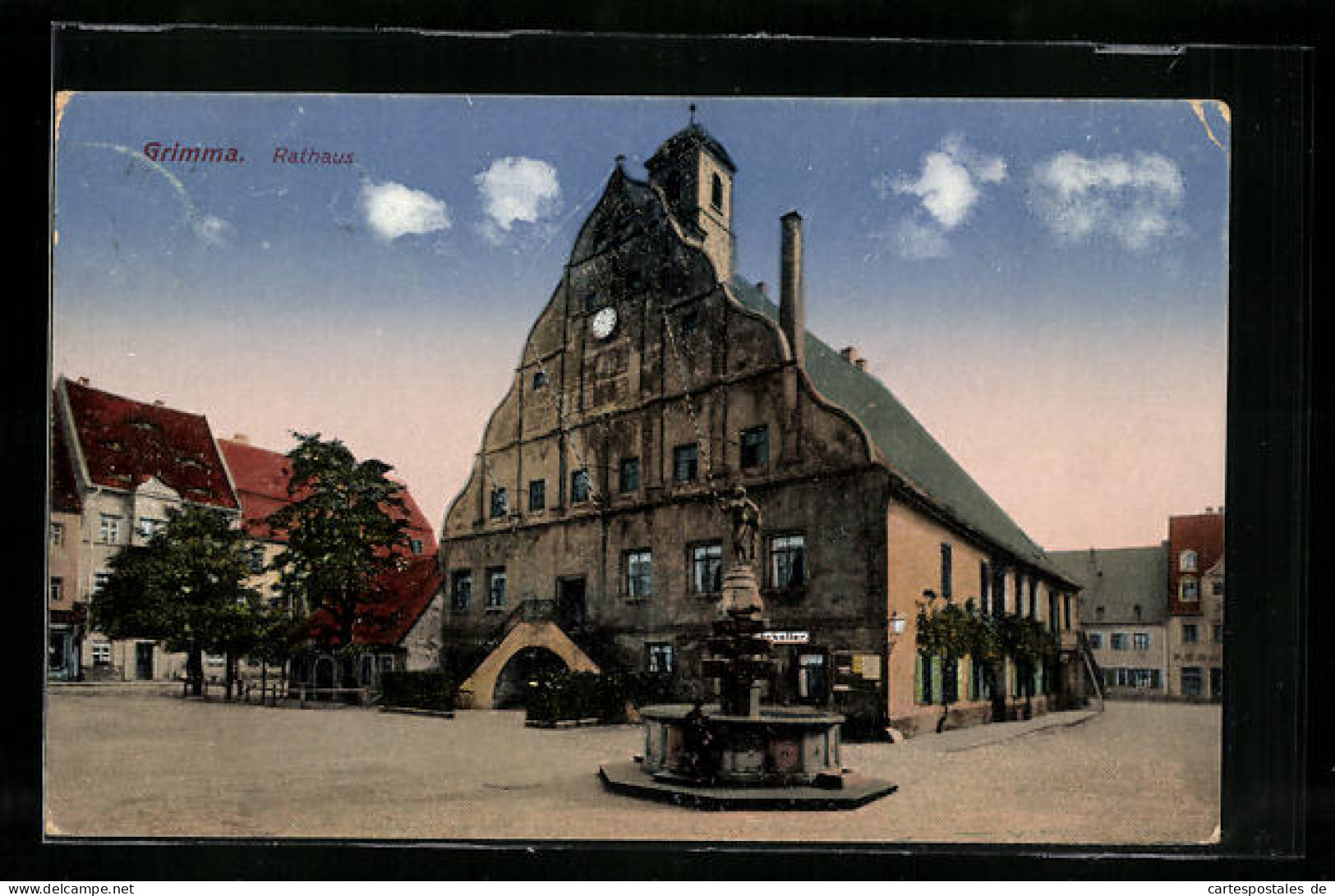 AK Grimma, Rathaus  - Grimma