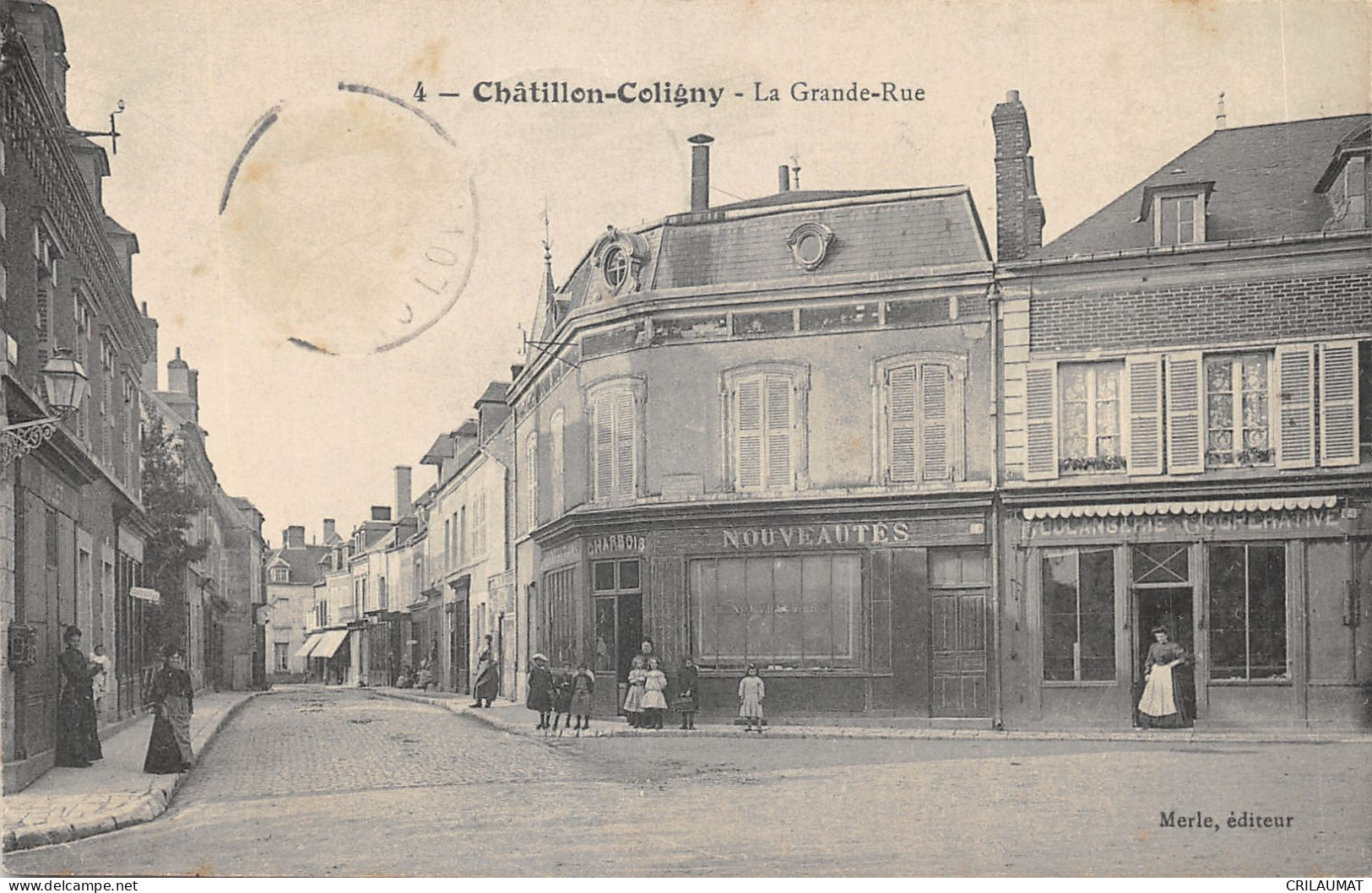 45-CHATILLON COLIGNY-LA GRANDE RUE-N 6010-F/0125 - Chatillon Coligny