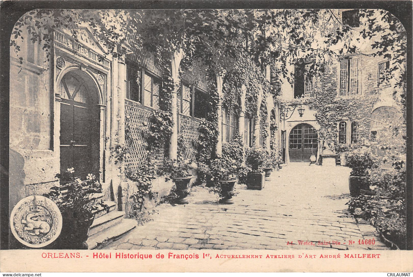 45-ORLEANS-HOTEL HISTORIQUE DE FRANCOIS 1 ER-N 6010-F/0015 - Orleans