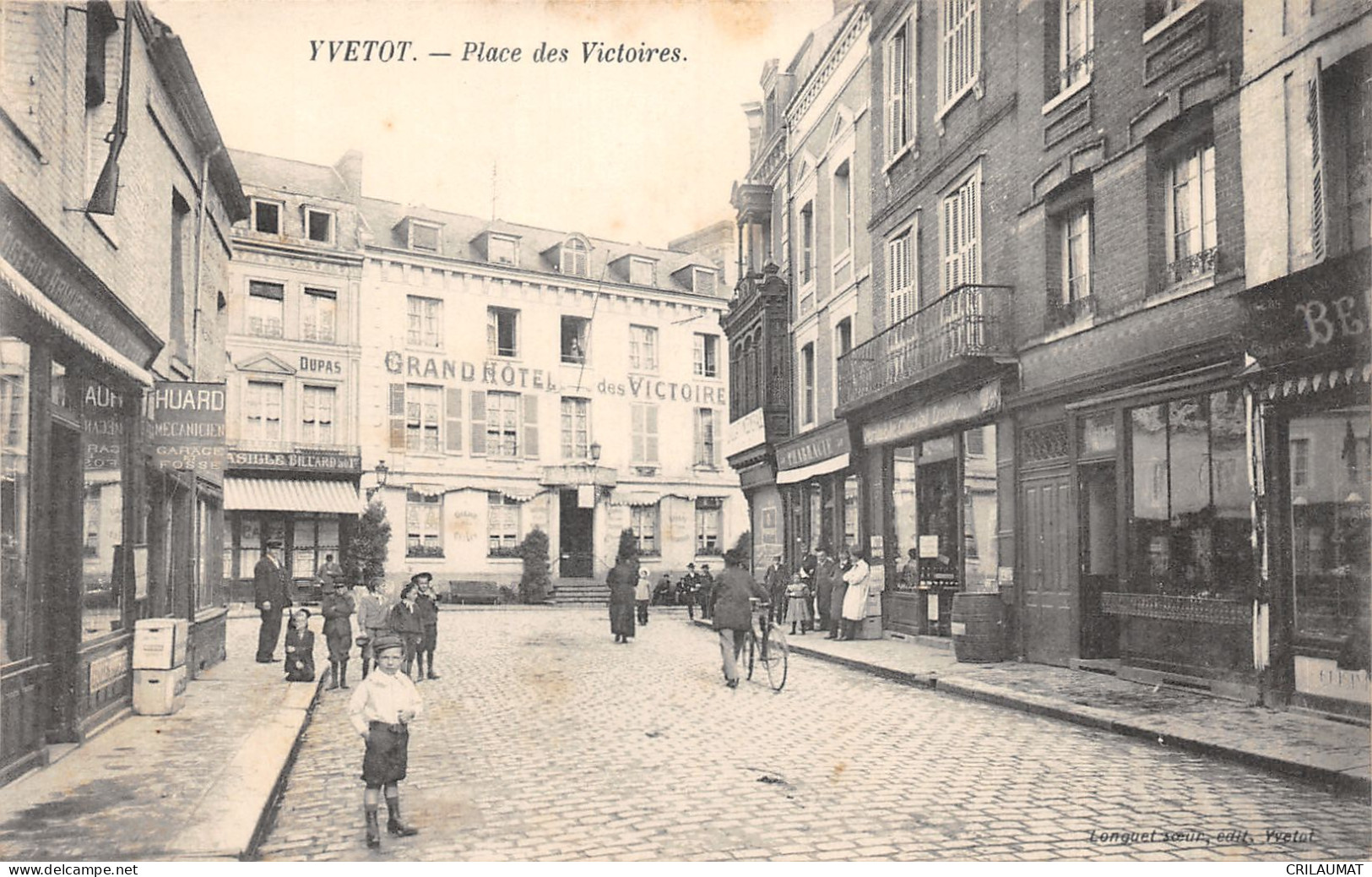 76-YVETOT-PLACE DES VICTOIRES-6011-N 6010-E/0051 - Yvetot