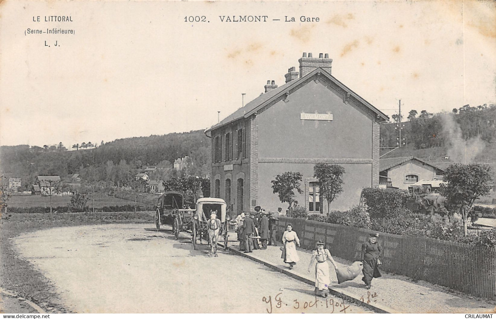 76-VALMONT-LA GARE-6011-N 6010-D/0277 - Valmont