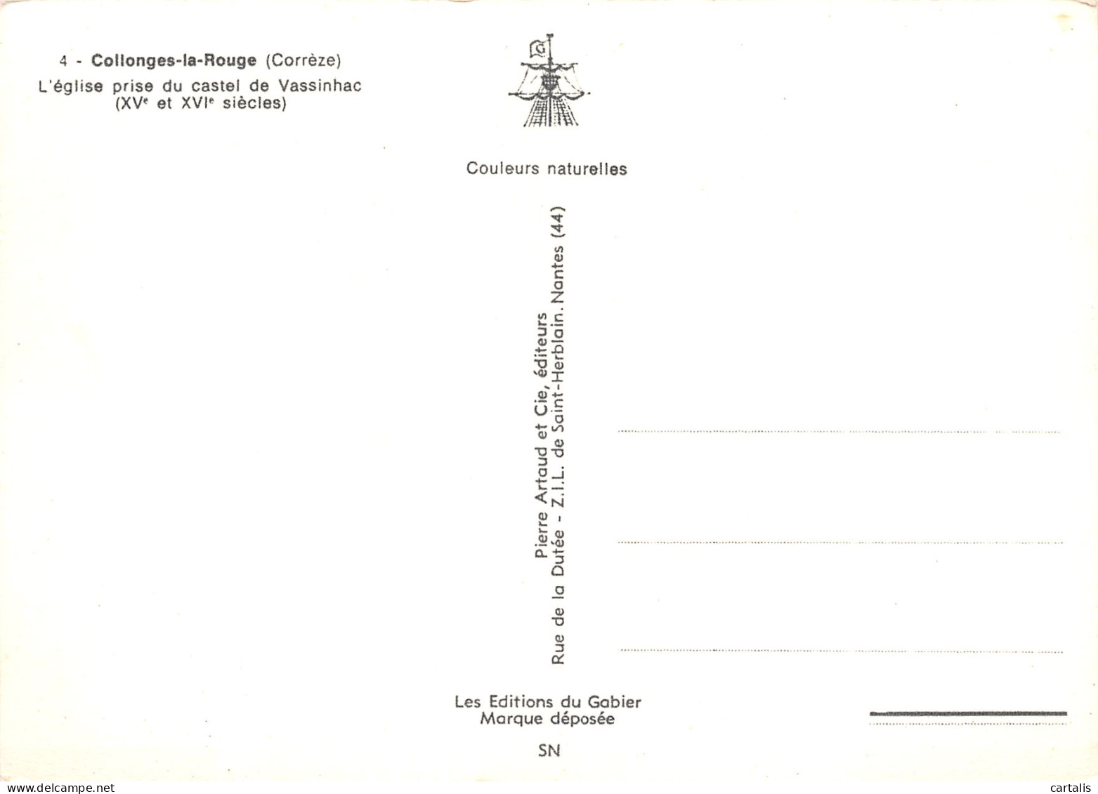 19-COLLONGES LA ROUGE-N°3747-C/0389 - Other & Unclassified