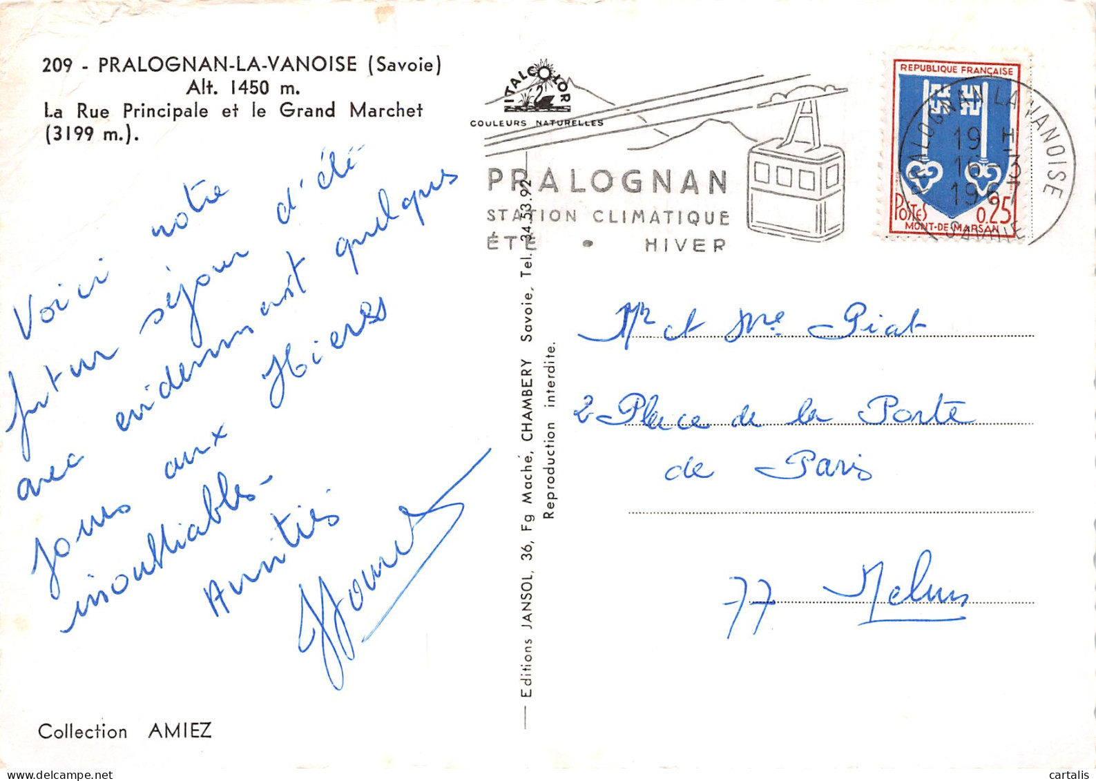 73-PRALOGNAN LA VANOISE-N°3747-C/0345 - Pralognan-la-Vanoise