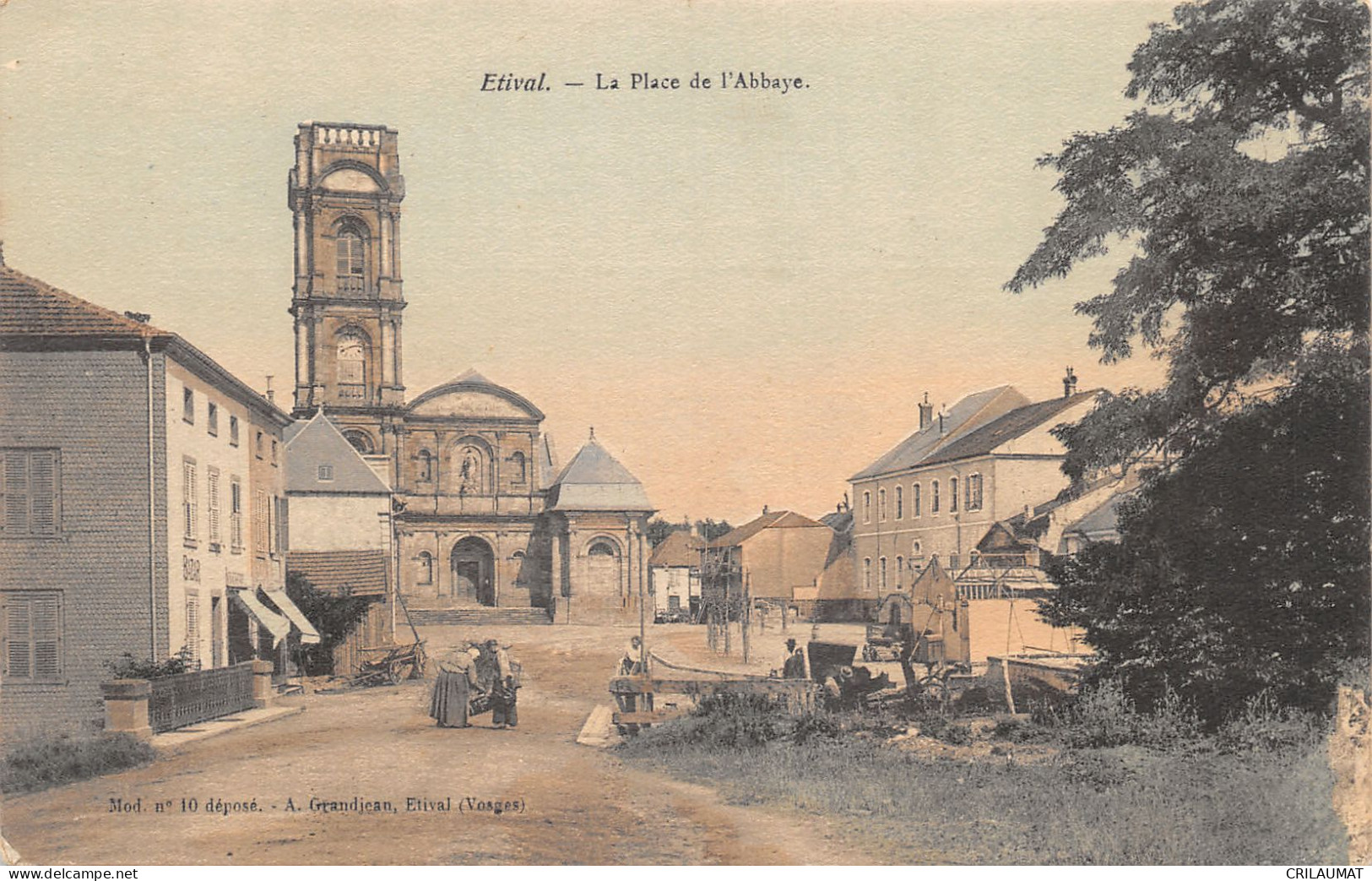 88-ETIVAL-PLACE DE L ABBAYE-N 6010-H/0149 - Etival Clairefontaine