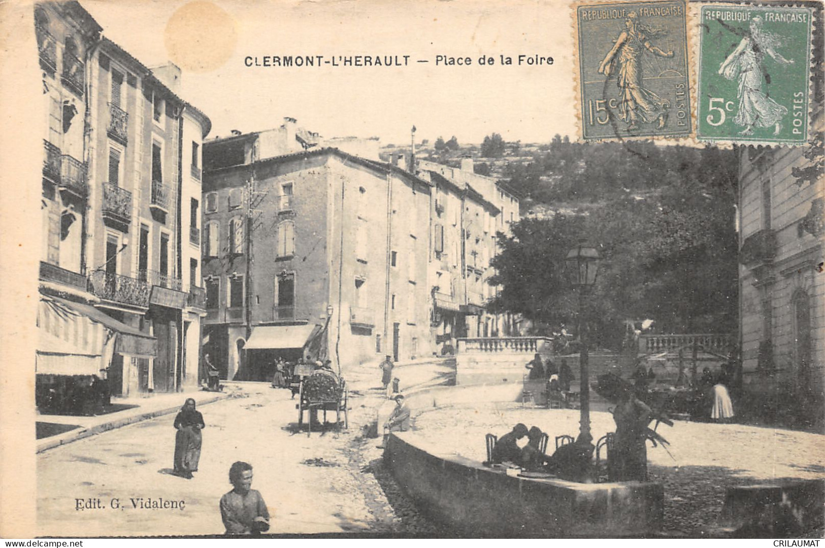 34-CLERMONT L HERAULT-PLACE DE LA FOIRE-6011-N 6010-H/0049 - Clermont L'Hérault