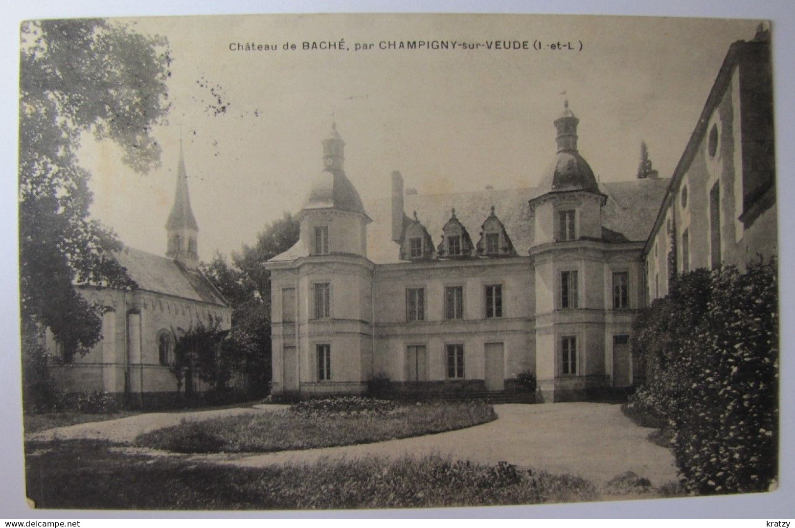 FRANCE - INDRE ET LOIRE - CHAMPIGNY-sur-VEUDE - Le Château De Baché - 1909 - Champigny-sur-Veude