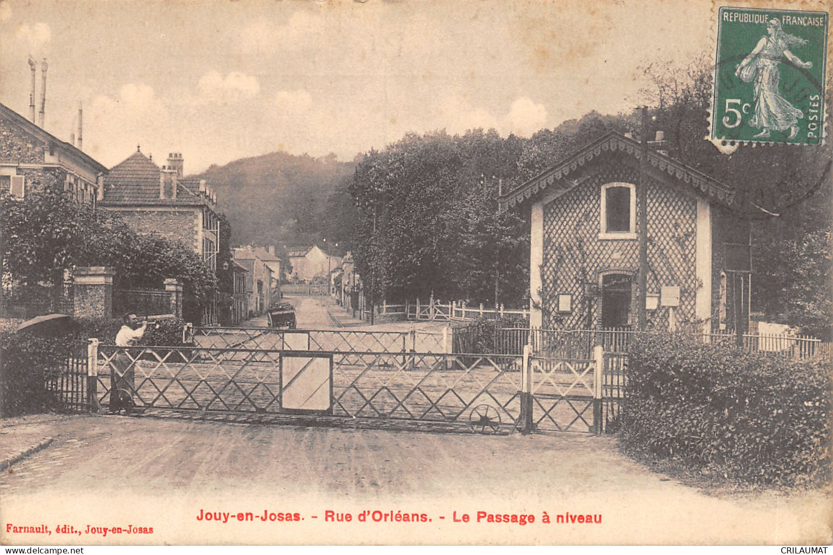 78-JOUY EN JOSAS-RUE D ORLEANS-PASSAGE A NIVEAU-N 6010-F/0261 - Jouy En Josas