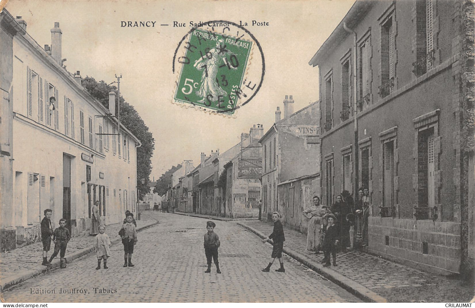 93-DRANCY-RUE SADI CARNOT-LA POSTE-N 6010-F/0257 - Drancy