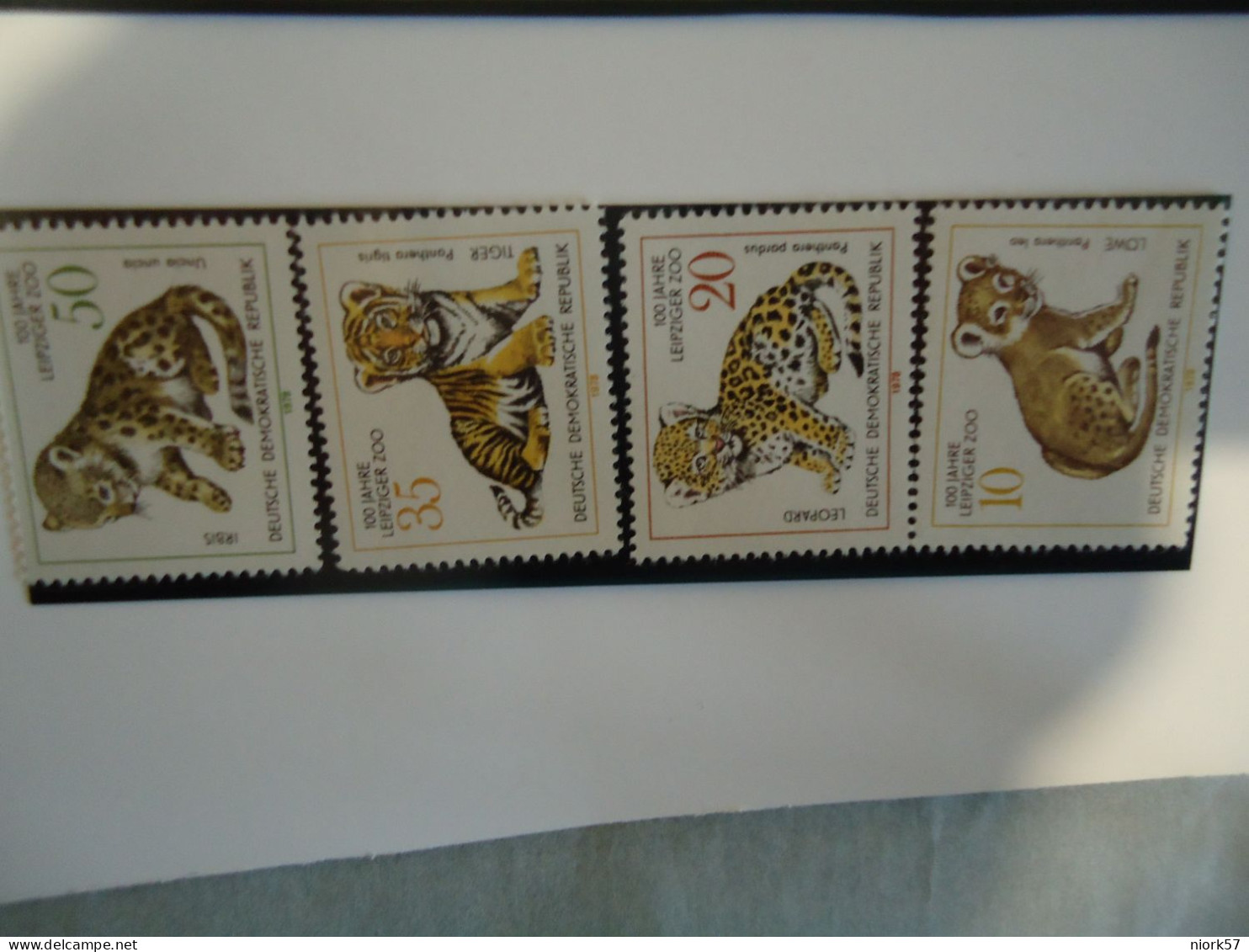 GERMANY   DDR   MNH STAMPS    ANIMALS  TIGER - Raubkatzen