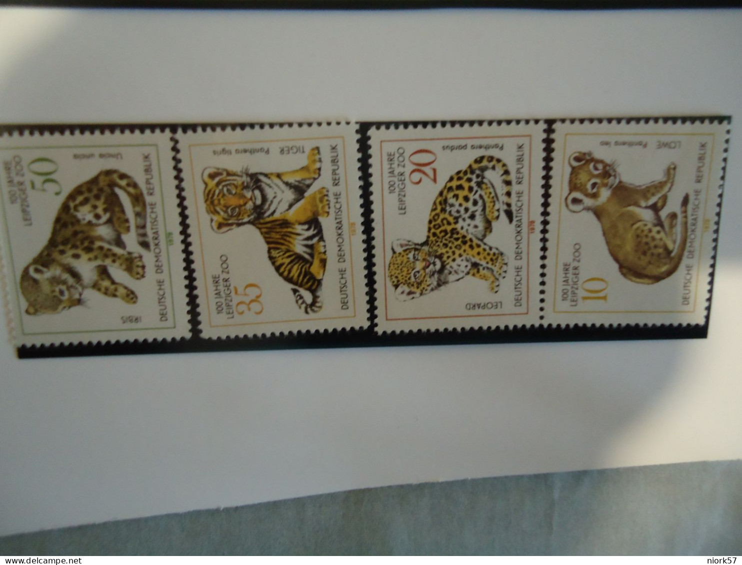 GERMANY   DDR   MNH STAMPS    ANIMALS  TIGER - Roofkatten