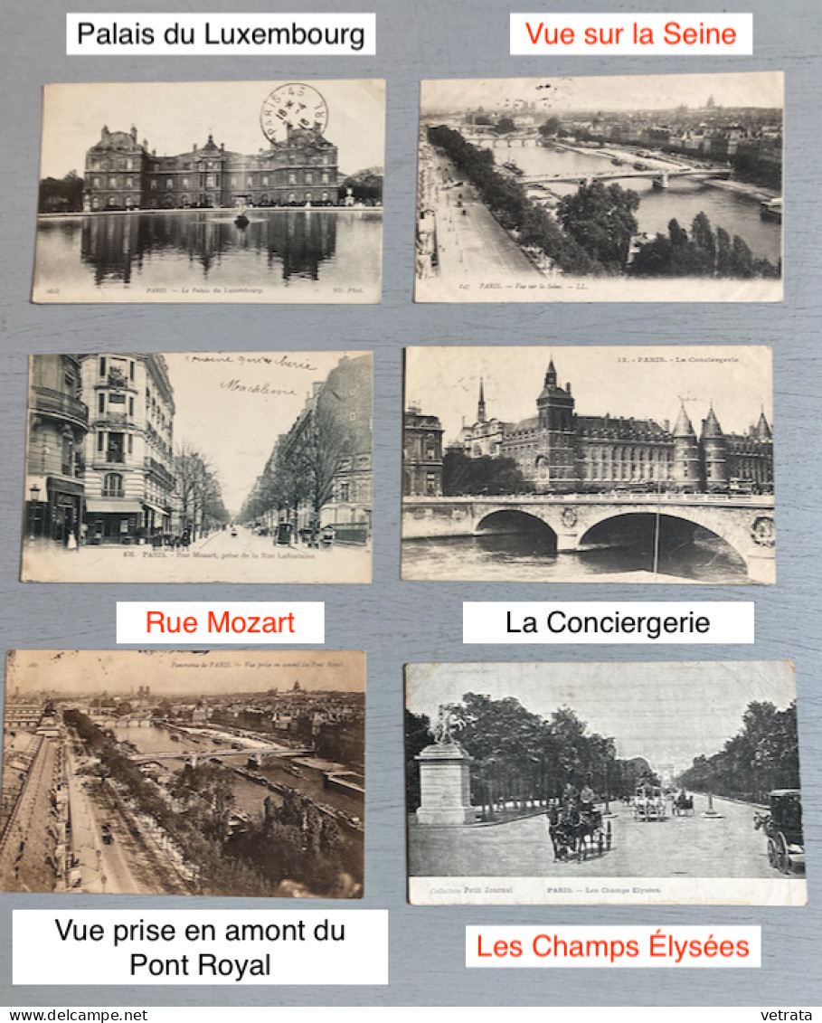 PARIS : 48 Cartes Postales (40 N&B - 8 Couleurs / 27 Avec Correspondance Dont 25 Sont Affranchies / 21 N’ont Pas Circulé - Bridges