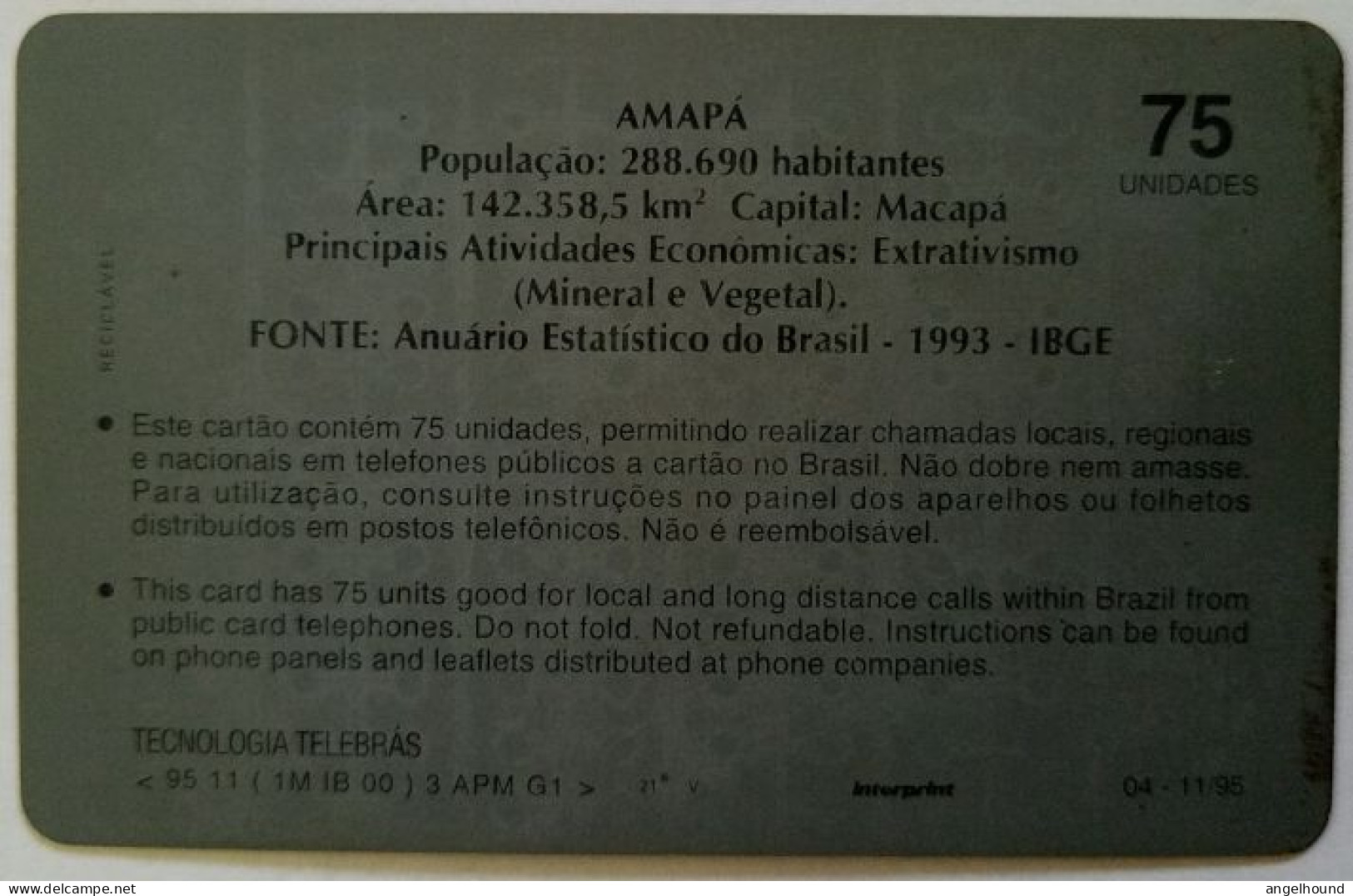Brazil 75 Units - Amapa - Brésil