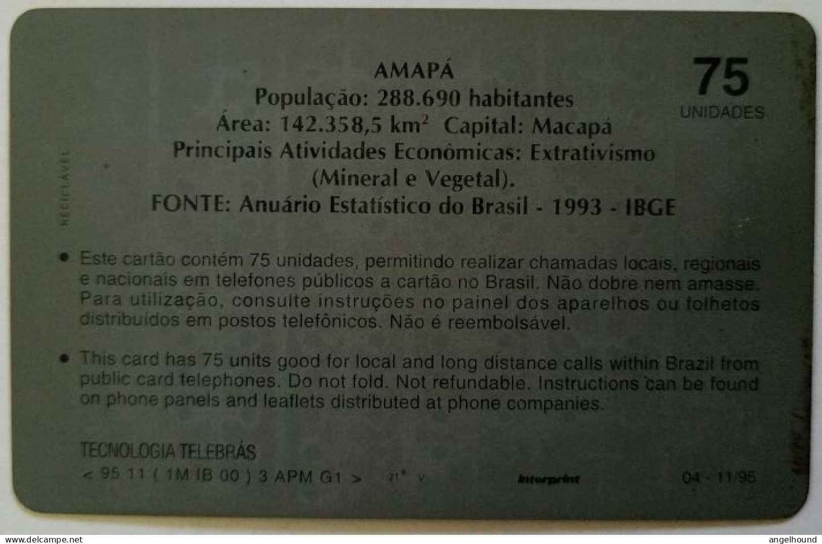 Brazil 75 Units - Amapa - Brasile