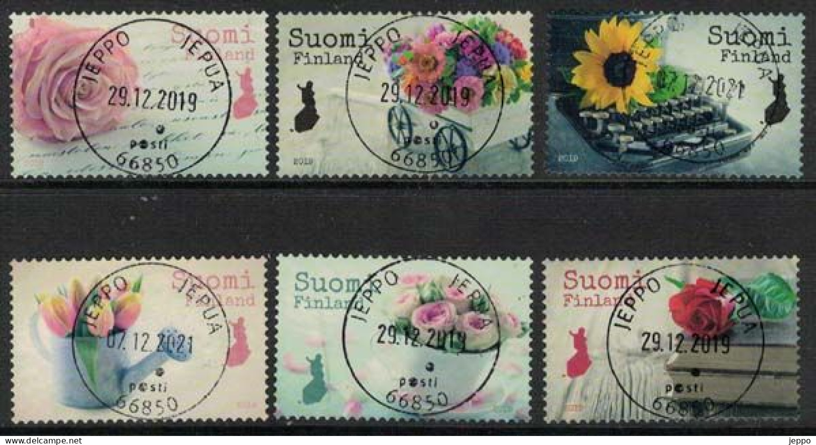 2019 Finland, Say It With Flowers, Complete Fine Used Set. - Gebruikt