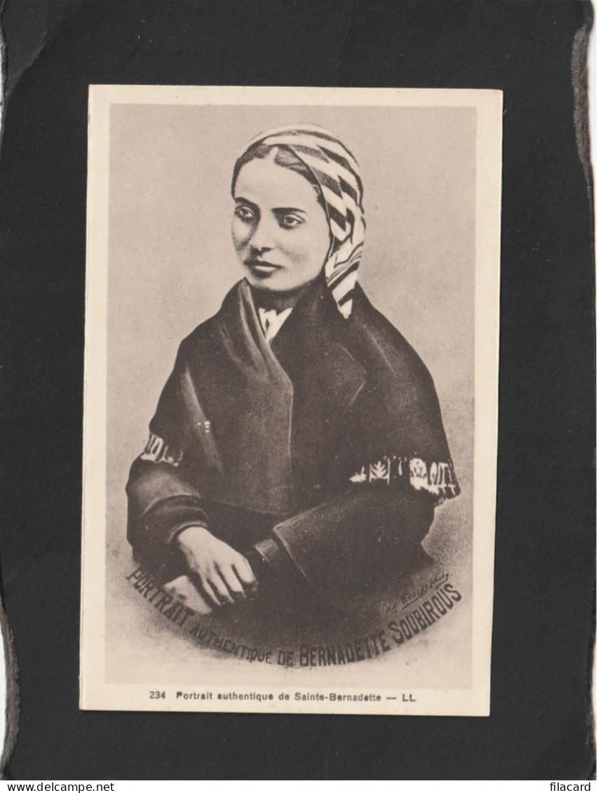 128493          Francia,    Portrait   Authentique   De   Sainte-Bernadette,   NV - Saints