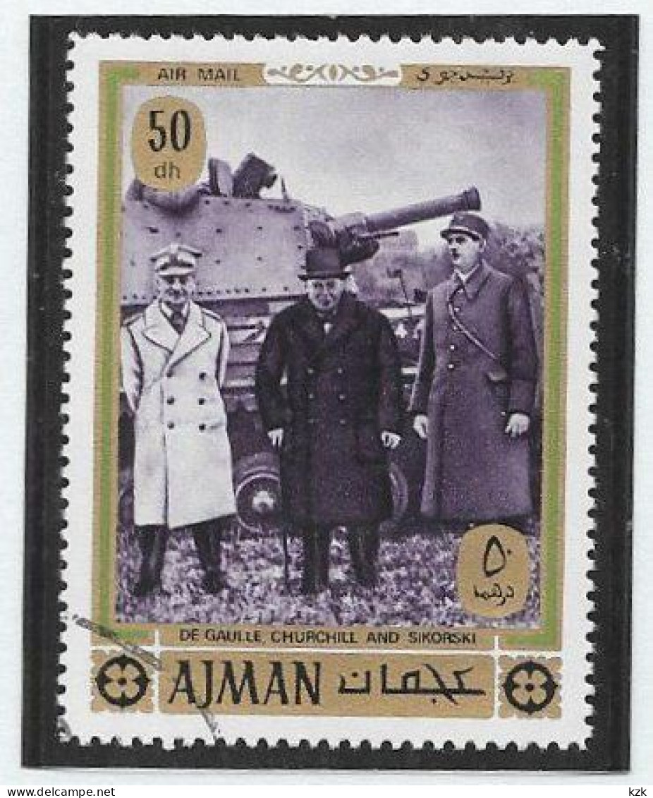 08	12 066		Émirats Arabes Unis - AJMAN - De Gaulle (Général)