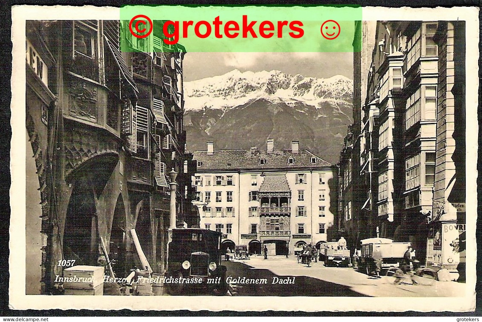 INNSBRUCK Herzog Friedrichstrasse Mit Goldenem Dachl 1935 > COUILLET (B)  - Innsbruck