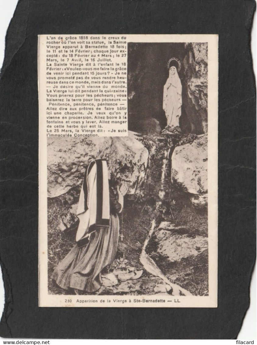 128494          Francia,    Apparition  De La  Vierge  A   Ste-Bernadette,   NV - Saints