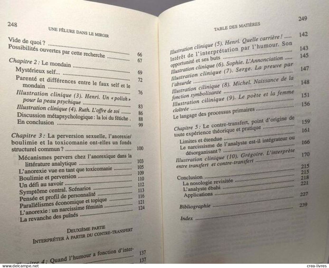 Une Fêlure Dans Le Miroir: Aspects Rivaux Du Narcissisme Dans La Pathologie - Andere & Zonder Classificatie