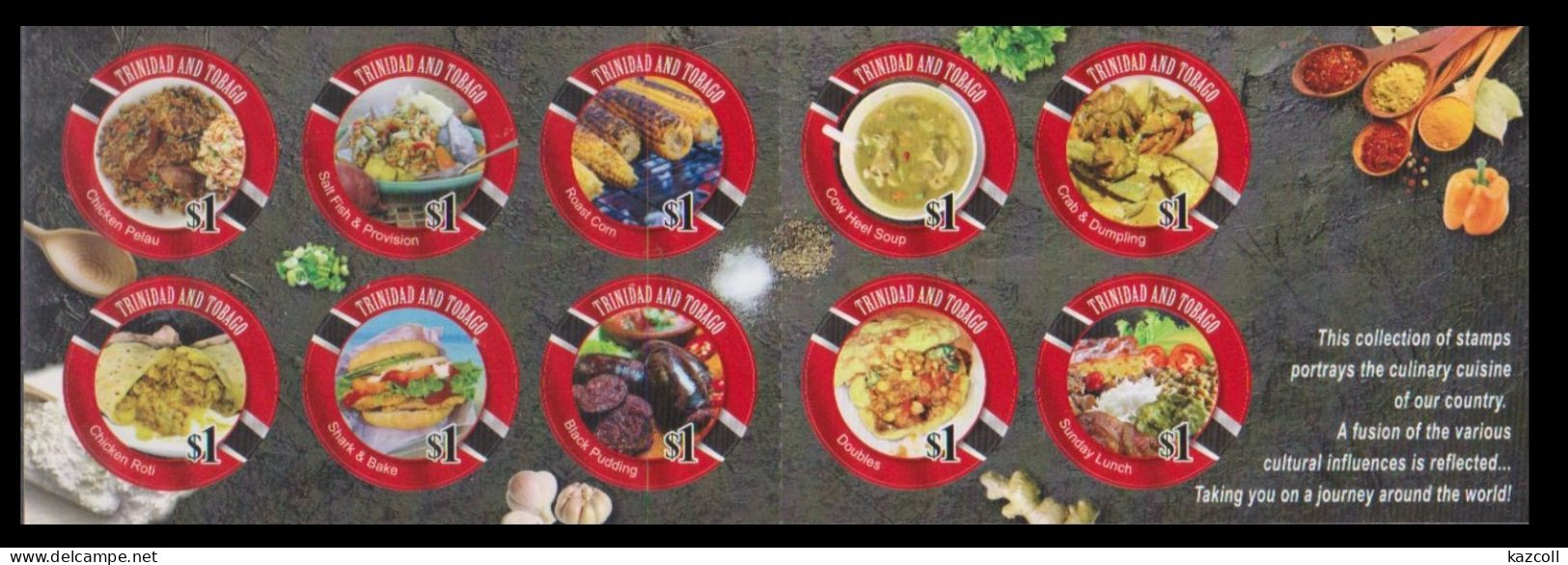 Trinidad & Tobago 2021. Traditional Cuisine Food Gastronomie Birds  MNH - Trinidad En Tobago (1962-...)