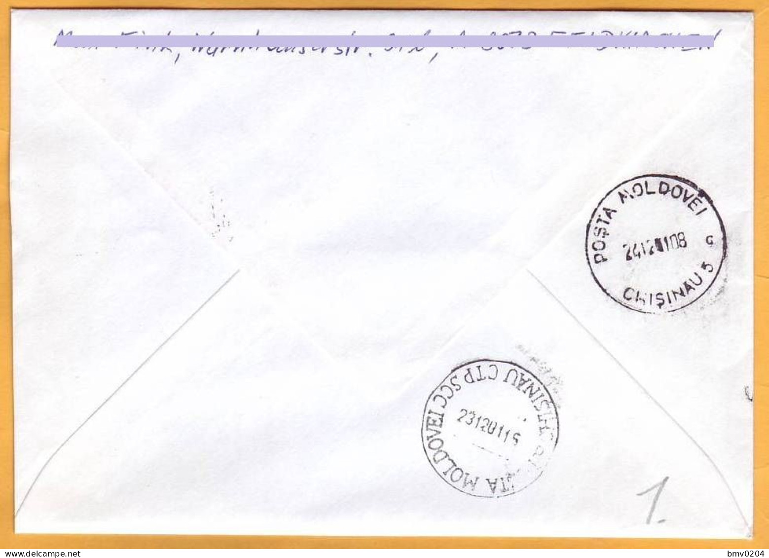 2001 Austria - Moldova Letter Used - Covers & Documents