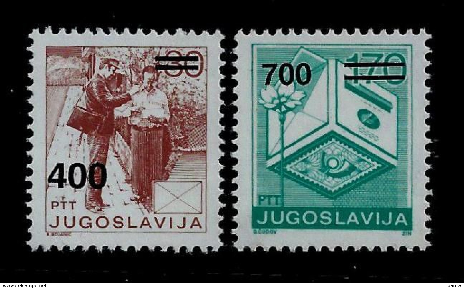 (A3) Yugoslavia 1989: Definitive, Postal Services. MNH(**) - Ongebruikt